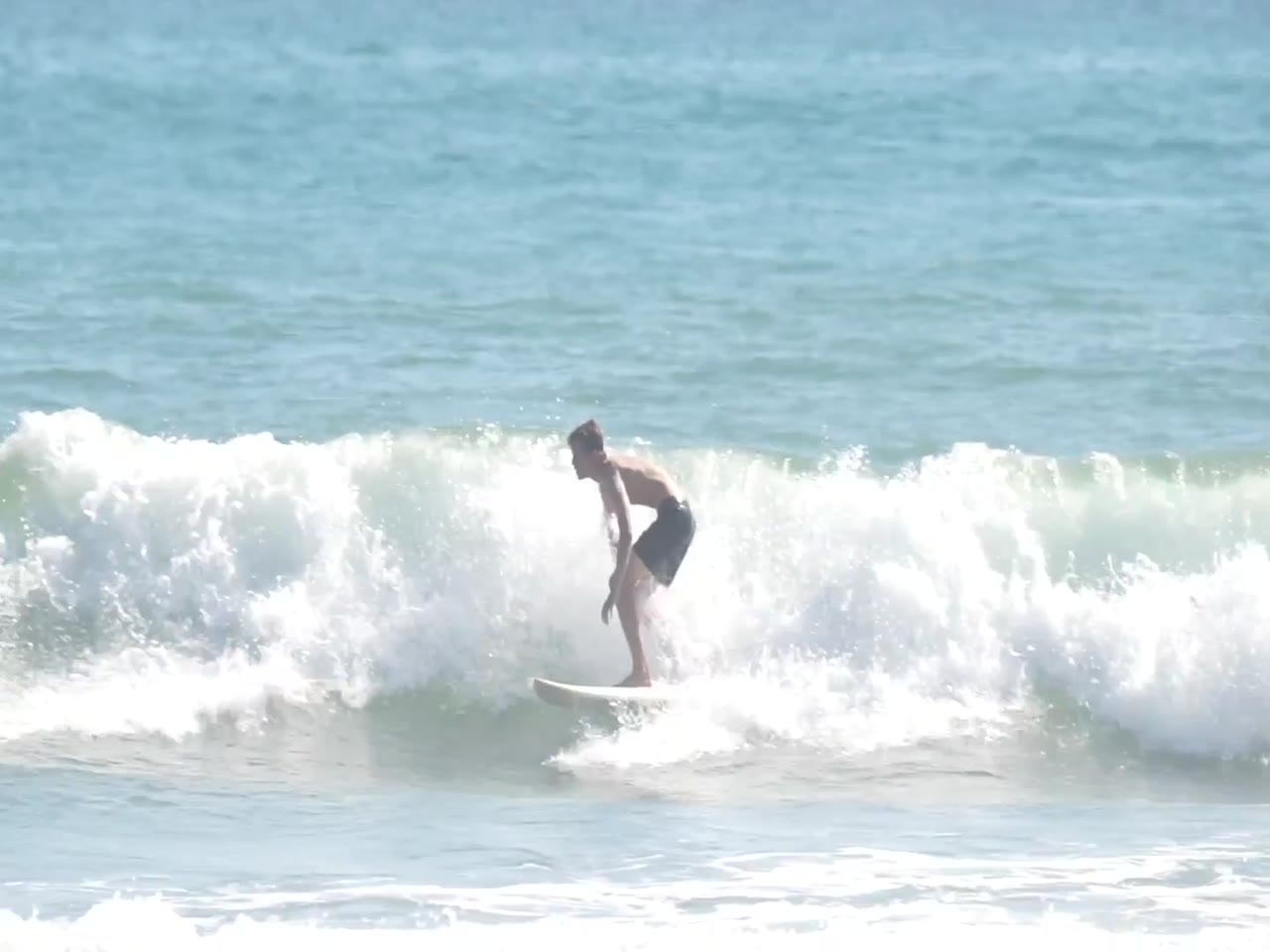 Blue surfing