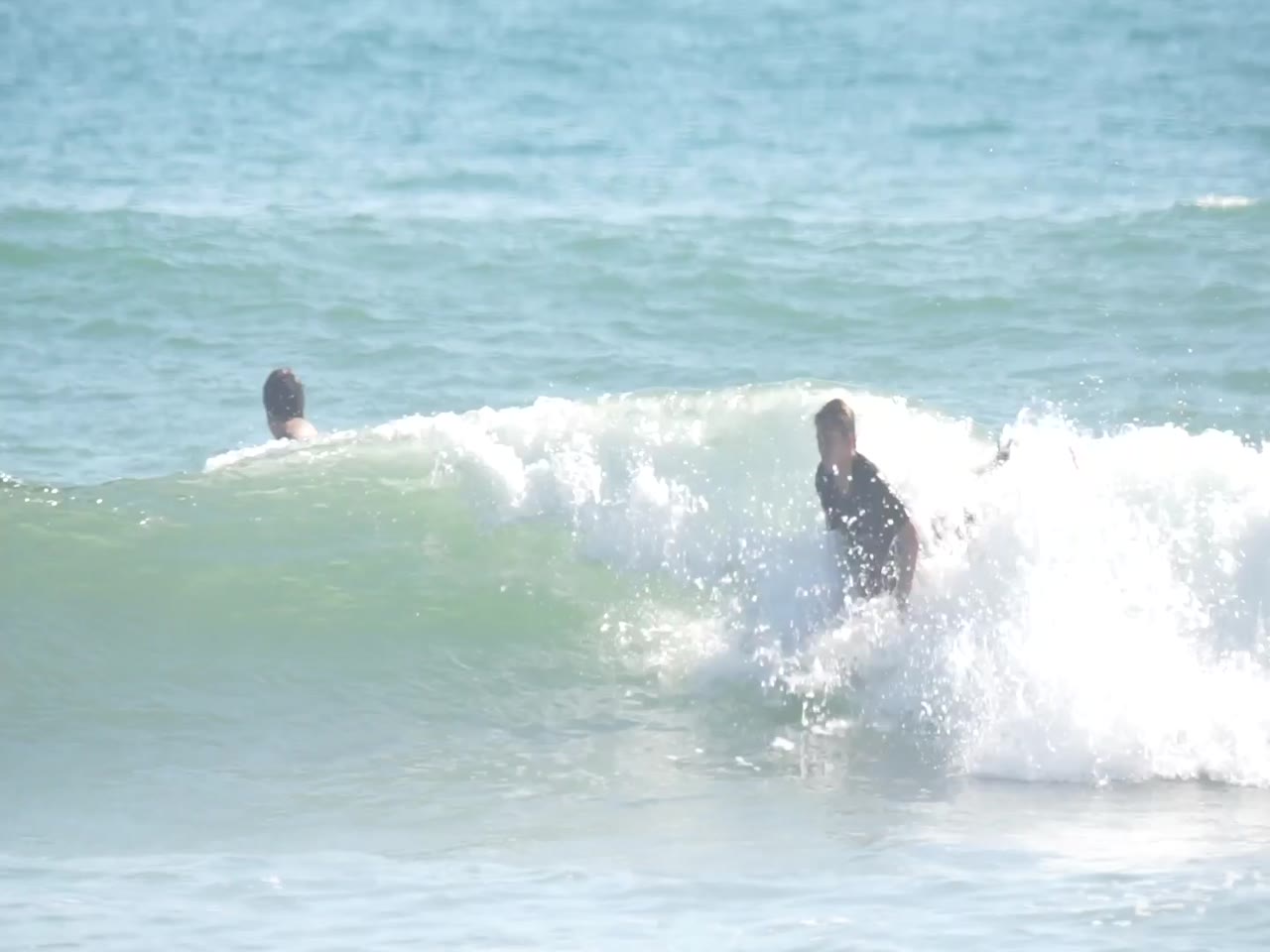 Blue surfing