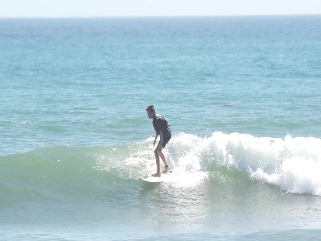 Blue surfing