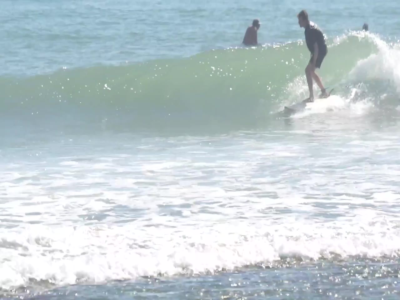 Blue surfing