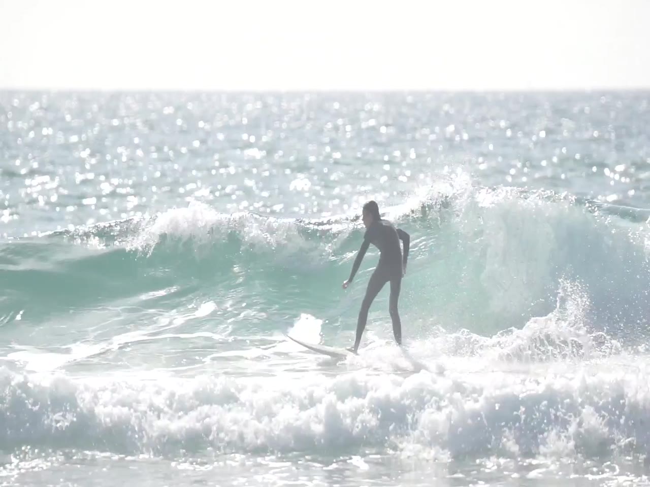 Blue surfing