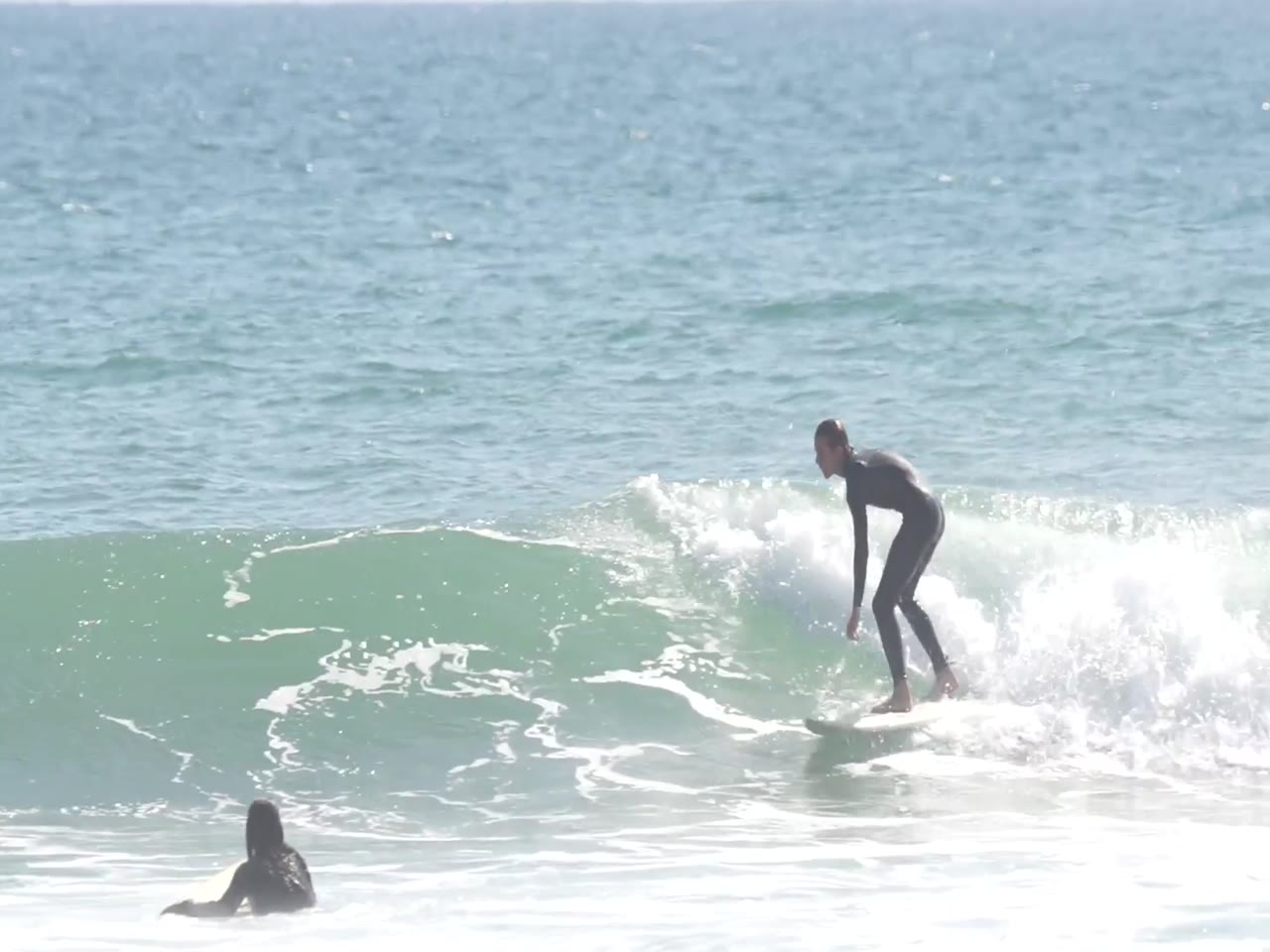 Blue surfing
