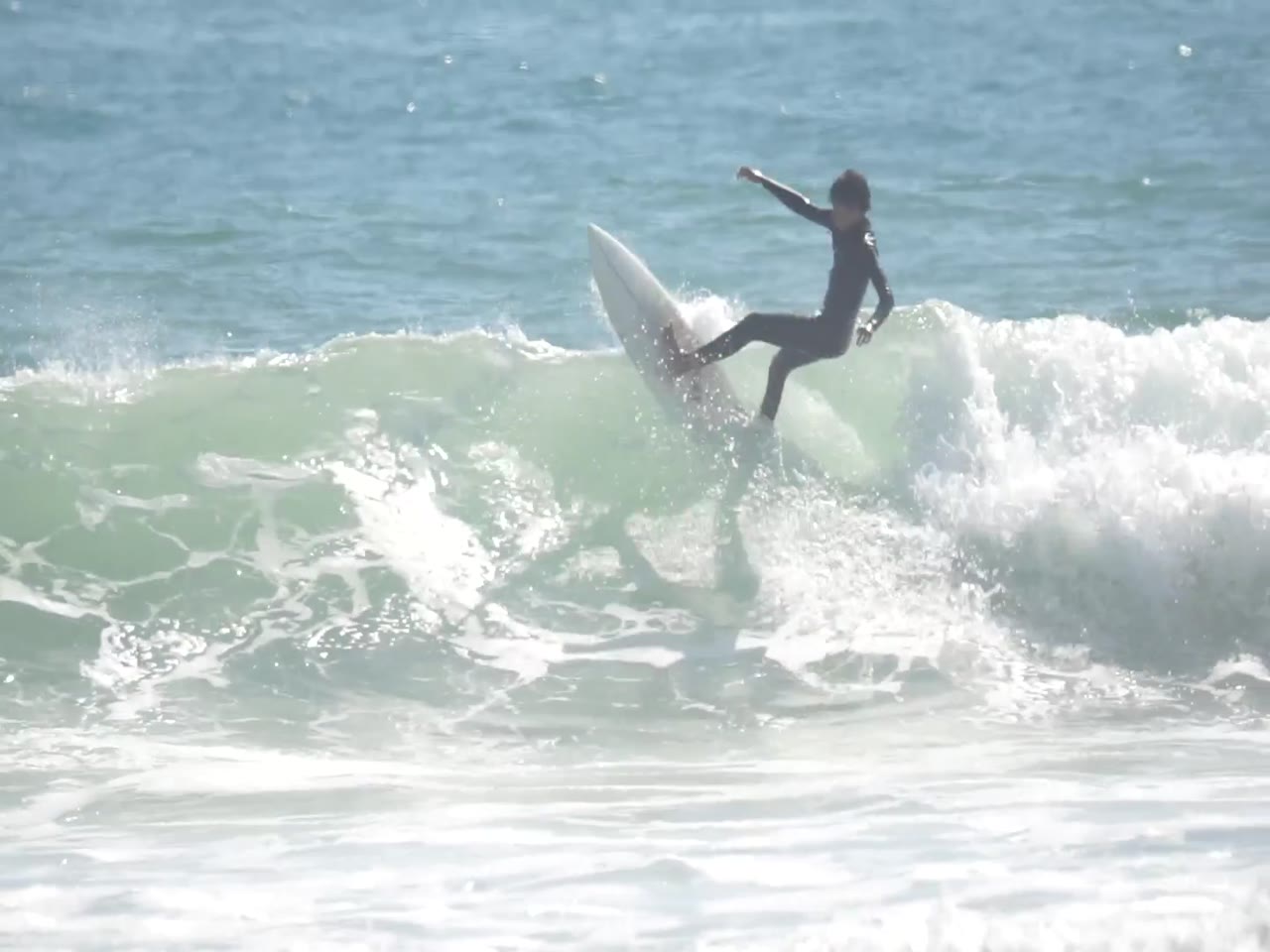 Micco surfing