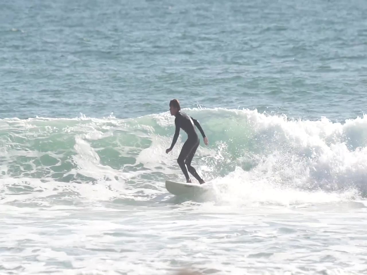 Blue surfing