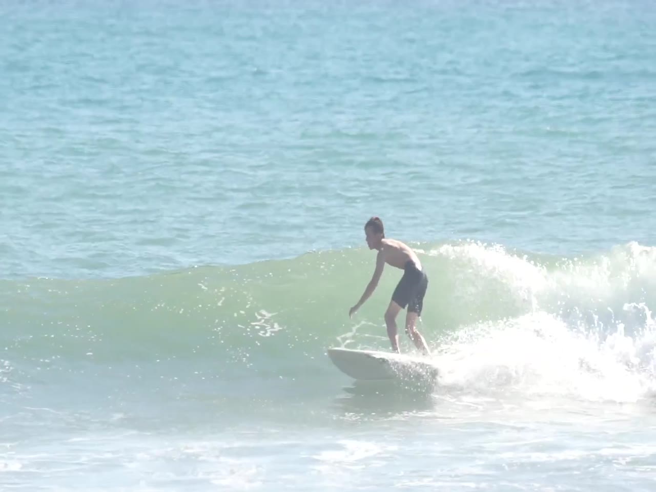 Blue surfing